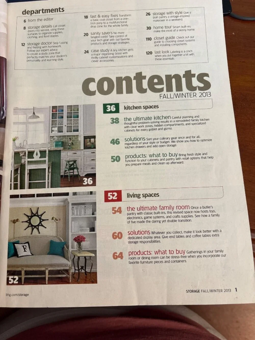 VTG Better Homes & Gardens Storage Magazine Fall/Winter 2013 Clutter Buster Idea